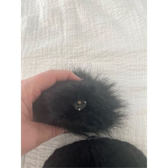 NWT HatAttack Bryce Knit Beanie Black Removable Pom - Picture 6 of 9